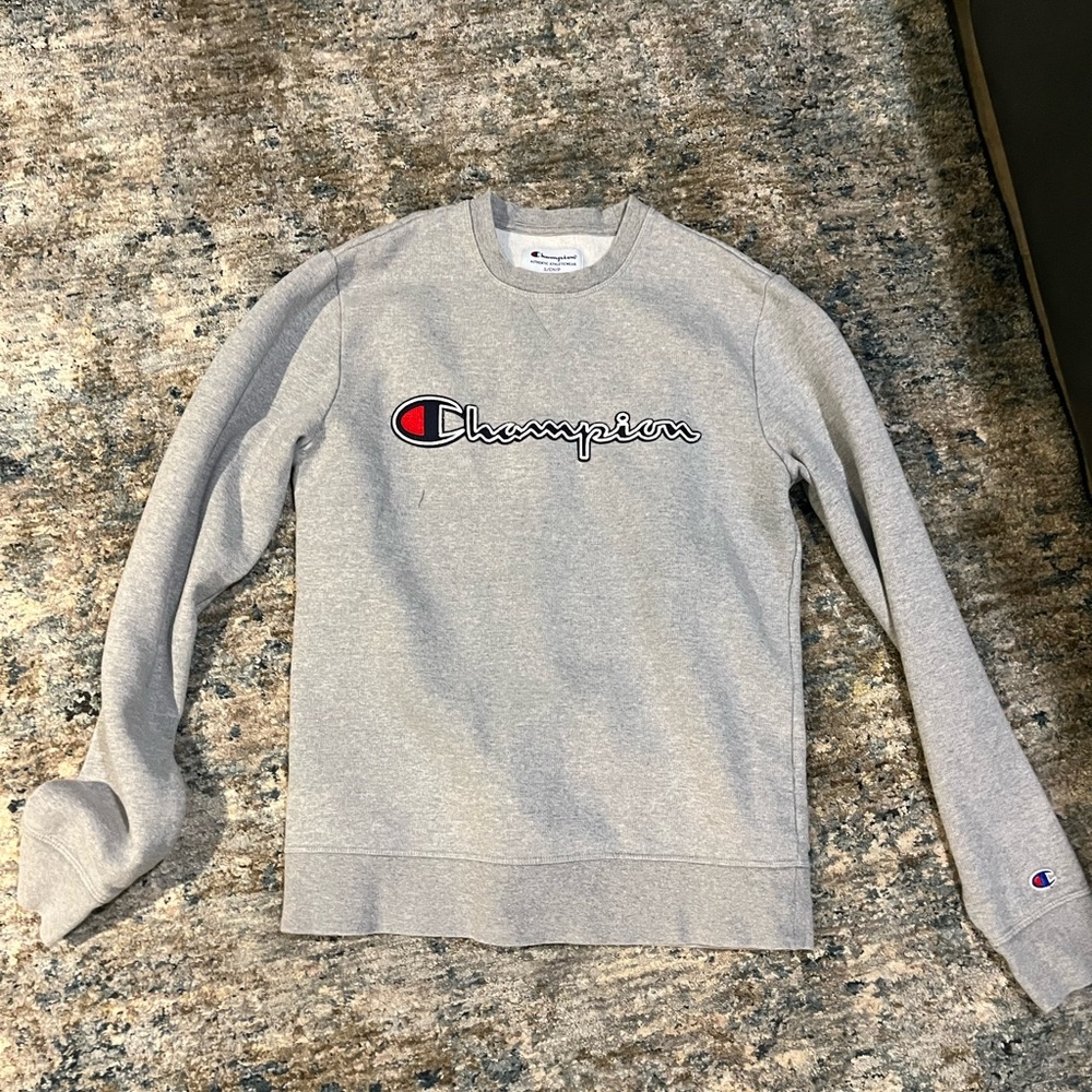 Champion long sleeve crewneck grey